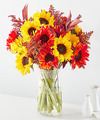 Image of Deluxe version for Sunset Dream Bouquet - Standard with Vase - FedEx