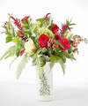 Image of Standard version for Holiday Fronds Bouquet - Deluxe with Tree Vase - FedEx