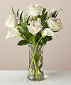 Image of Standard version for 6 Stem Vision in Ivory Rose and Calla Lily Bouquet - FedEx