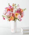 Image of Standard version for Peony and Ranunculus Garden Bouquet - Deluxe with Marble Vase - FedEx