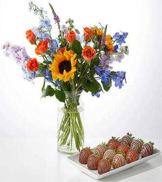 Full Nest Bouquet and Berry Bundle - FedEx - FM076-BRY