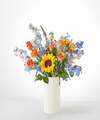 Image of Standard version for Full Nest Bouquet - Standard with White Fluted Vase - FedEx