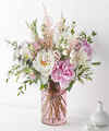 Image of Standard version for Cotton Candy Bouquet with Blush Vase - FedEx