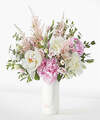 Image of Standard version for Cotton Candy Peony Bouquet - Standard with Marble Vase - FedEx