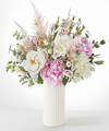 Image of Standard version for Cotton Candy Peony Bouquet - Standard with Ceramic Vase - FedEx