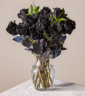 Black Roses Bouquet - FedEx