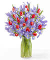 Image of Standard version for Hugs and Kisses Bouquet - Deluxe with Glass Vase - FedEx