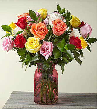 Deluxe Mixed Roses - FedEx