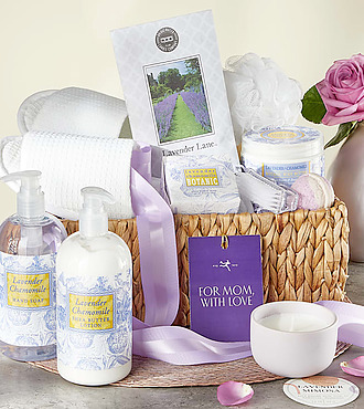 Mother's Day Lavender Spa Gift Basket - FedEx