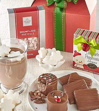 Reindeer Hot Cocoa Bombs and Sweets Box - FedEx
