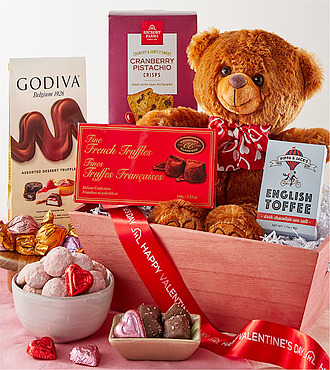 XOXO Valentine's Day Treats and Sweets Basket - FedEx