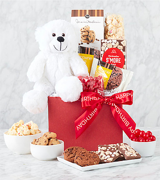 Birthday Bear Gift Basket - FedEx - G4901