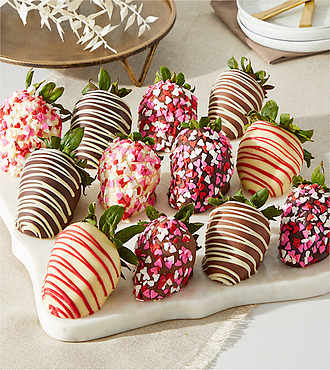 Be Mine Belgian Chocolate - Covered Strawberries - One Dozen - FedEx - GE009
