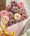 Image of Standard version for Mother's Day Belgian Chocolate Donut Pop Bouquet - FedEx