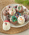 Image of Standard version for Holiday Belgian Chocolate Covered Mini Donuts - FedEx
