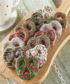 Image of Standard version for Holiday Belgian Chocolate Covered Pretzel Twists - FedEx