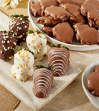 Nuts for Chocolate Strawberries + Caramel Pecan Clusters - FedEx