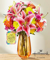 Image of Deluxe version for FTD You Did It Bouquet by Hallmark
