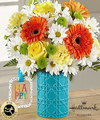 Image of Deluxe version for FTD Happy Day Birthday Bouquet by Hallmark