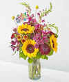 Image of Deluxe version for Pop of Whimsy Bouquet and Happy Birthday Topper