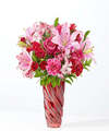 Image of Standard version for Berry in Love Bouquet DELUXE with Luxe Swirl Vase