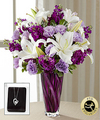 Image of Premium version for FTD Loving Thoughts Bouquet with Heart Pendant