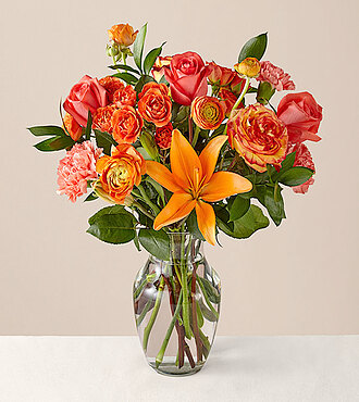 Peach Bellini Bouquet - FedEx
