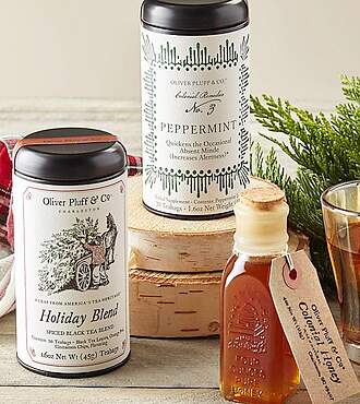 Oliver Pluff's Holiday Tea and Honey Gift Trio - FedEx