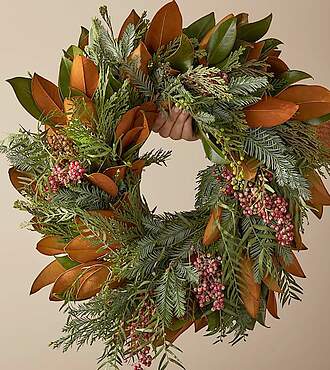 Magnolia Christmas Wreath - FedEx
