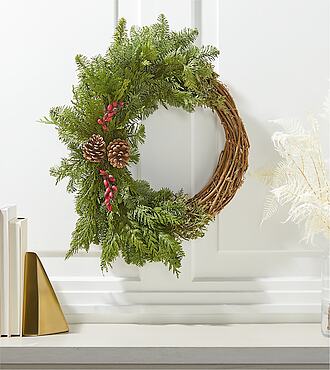 Grapevine Elegance Wreath - FedEx