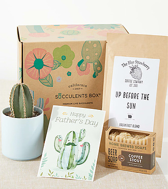 Happy Father's Day Succulent Gift Box - FedEx