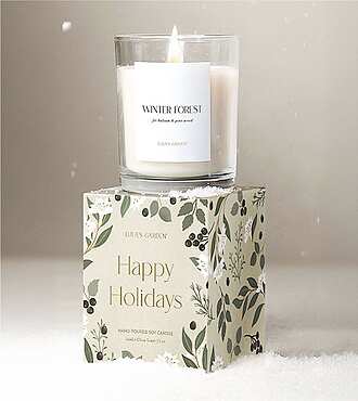 Lula's Garden Happy Holidays Candle - FedEx - P4571