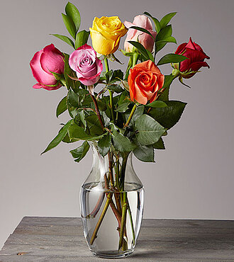Happy Day Mixed Rose Bouquet - FedEx