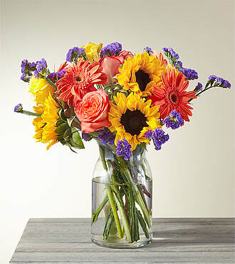 Cheerful Blooms Bouquet - FedEx - PLA8-X