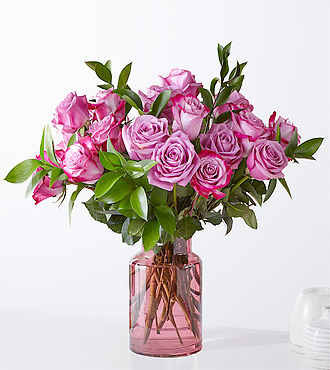 Hearts on Your Sleeve Bouquet with Blush Vase - FedEx