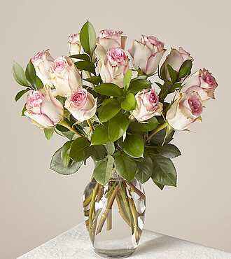 Pink Champagne Rose Bouquet - FedEx