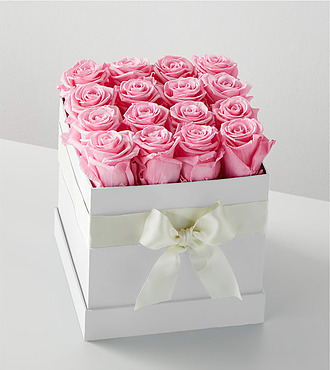 Pink Forever Roses - 16 Preserved Roses - FedEx - PRPINK16