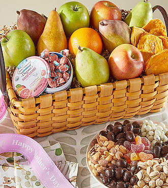 Mother's Day Organic Fruit and Sweets Gift Basket - FedEx