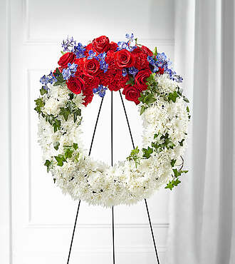 Patriotic Passion Wreath - S5309S