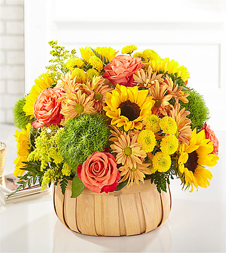 Harvest Sunflower Basket - S5334