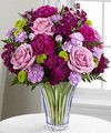 Image of Deluxe version for Timeless Traditions Bouquet by FTD - CUT GLASS VASE INCLUDED