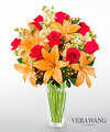Image of Premium version for FTD Luxe Looks Bouquet by Vera Wang - CUT GLASS VASE INCLUDED