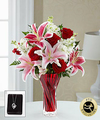 Image of Standard version for FTD Lasting Romance Bouquet with Heart Pendant