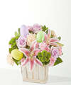 Image of Deluxe version for Eggcellent Blooms Basket