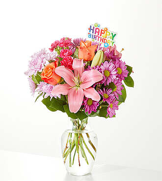 One and Only Bouquet and Happy Birthday Topper