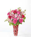 Image of Standard version for Always You Bouquet with Luxe Swirl Vase