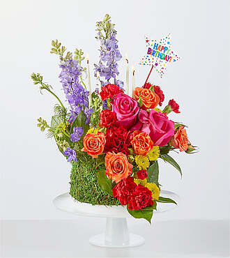Best Year Yet Floral Cake - V5808SPK