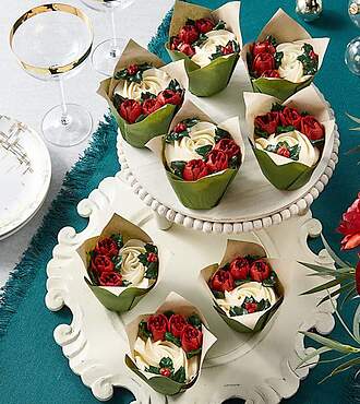 Holiday Bouquet Cupcakes - FedEx