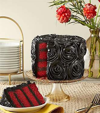 Black Rose Layer Cake - FedEx