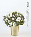 Image of Standard version for Savor Every Moment White Azalea and Celebration of Life Wind Chime - FedEx
